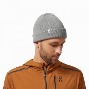 On Merino Beanie Hatt Herre Grå | NQVB-93015